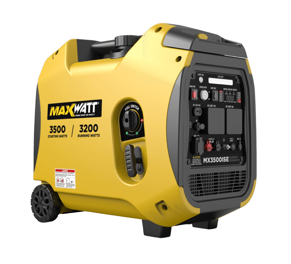 Maxwatt MX3500ISE Inverter Generator – 3500W Quiet Power